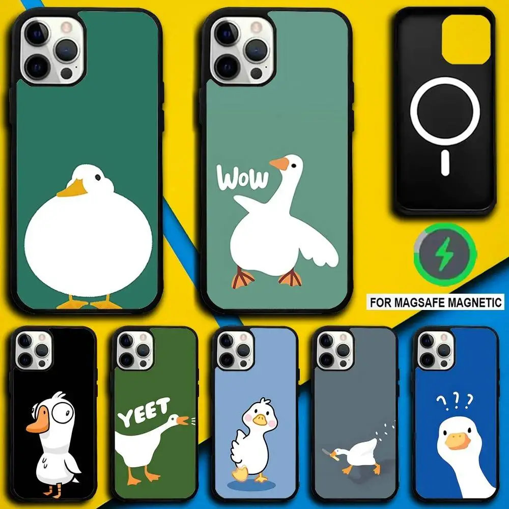 Cartoon Duck Goose Game Phone Case For iPhone 16,15,14,13,12,11,Pro,Max,Plus,Mini,SE4,E Magnetic Magsafe Wireless Charging
Cartoon Duck Goose Game Phone Case For iPhone 16,15,14,13,12,11,Pro,Max,Plus,Mini,SE4,E Magnetic Magsafe Wireless Charging