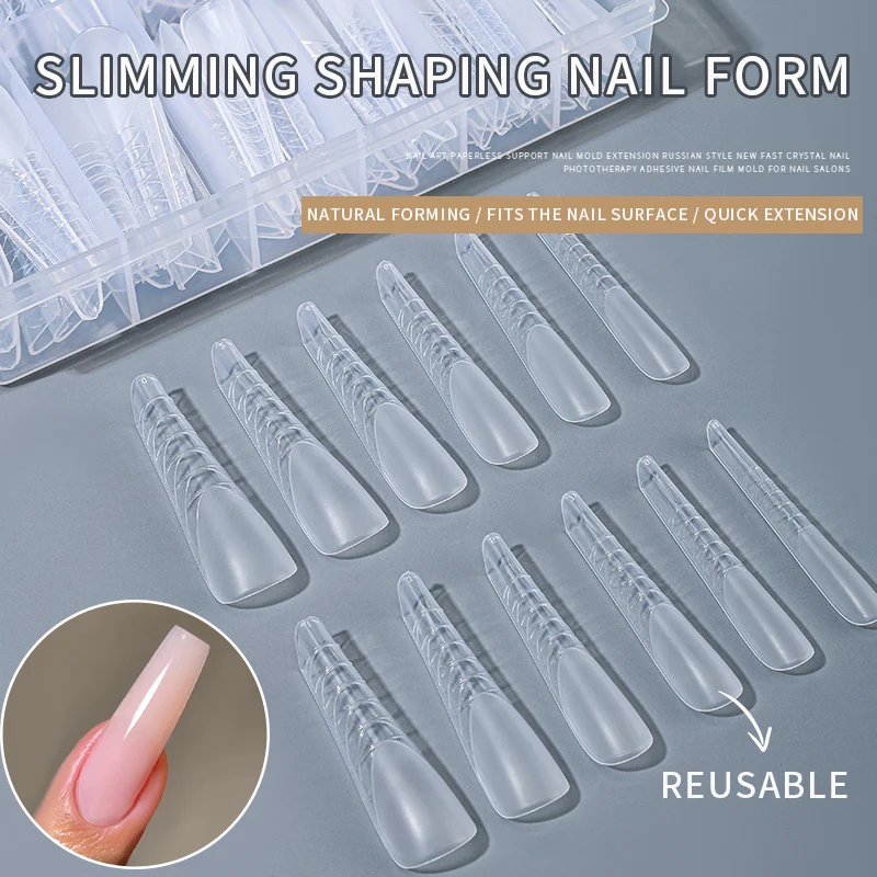 Nail Dual Forms Top F1 Mold - Extension Tips Plastic Supplies Tools Material Stylist Tech Accessories System
Nail Dual Forms Top F1 Mold - Extension Tips Plastic Supplies Tools Material Stylist Tech Accessories System