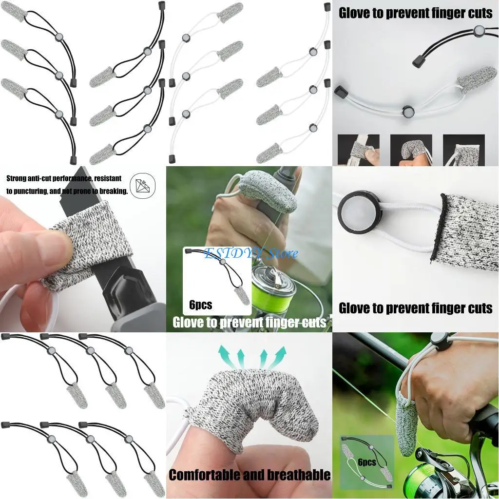 G6DE 6pcs Single Finger Protective Cover for Far Throw Casting Fishing
G6DE 6pcs Single Finger Protective Cover for Far Throw Casting Fishing