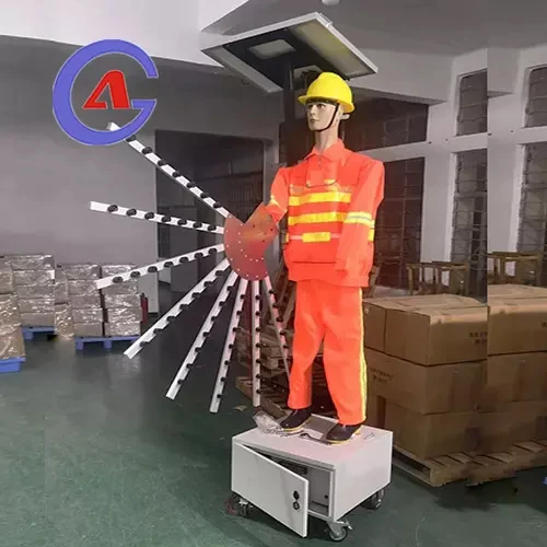 Traffic Safety Guide Robots with Solar Flashes
Traffic Safety Guide Robots with Solar Flashes