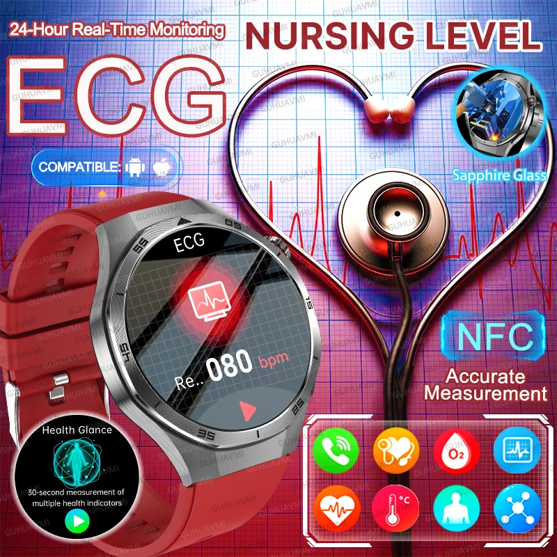 2026 Genuine New ECG Blood pressure Smart Watch Uric Acid Lipid Body fat Clock NFC Bluetooth call Health Diagnosis Watches Men
2026 Genuine New ECG Blood pressure Smart Watch Uric Acid Lipid Body fat Clock NFC Bluetooth call Health Diagnosis Watches Men