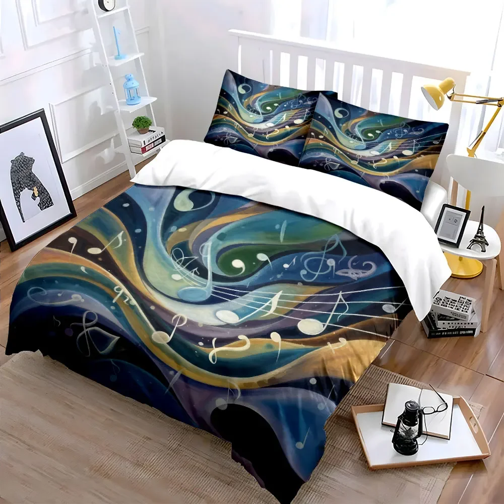Musical Notes Artwork Set Soft Comfortable Duvet Cover Bedding Set Included 1*Duvet Cover & 2*Pillowcases, gift
Musical Notes Artwork Set Soft Comfortable Duvet Cover Bedding Set Included 1*Duvet Cover & 2*Pillowcases, gift
