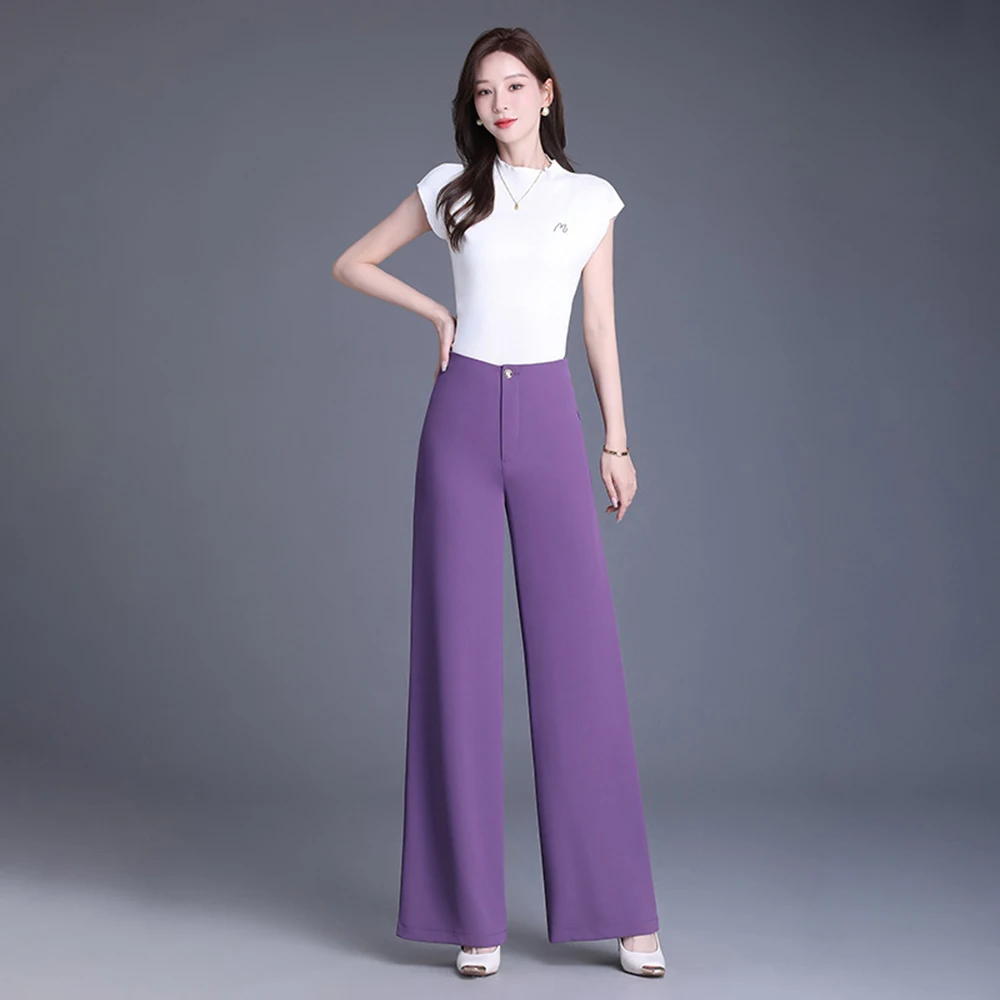 2025 new women's fashion wide leg pants oversize high waist casual loose solid color elegant beautiful trousers plus size
2025 new women's fashion wide leg pants oversize high waist casual loose solid color elegant beautiful trousers plus size
