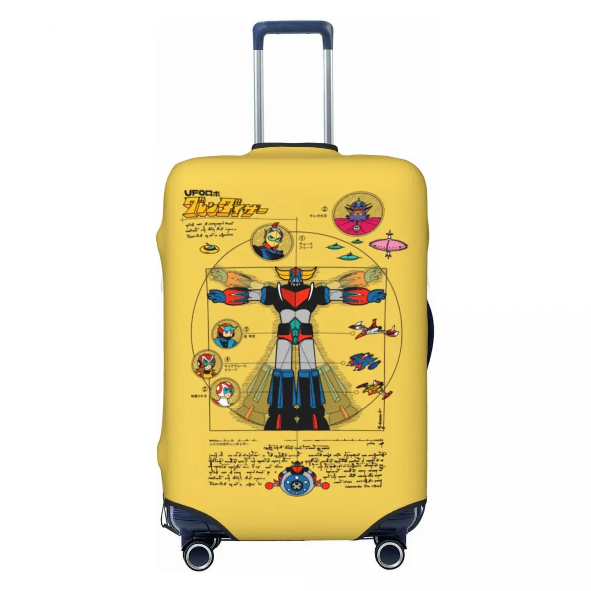 Custom Funny UFO Robot Goldorak Grendizer Luggage Cover Protector Elastic Travel Suitcase Covers 
Custom Funny UFO Robot Goldorak Grendizer Luggage Cover Protector Elastic Travel Suitcase Covers