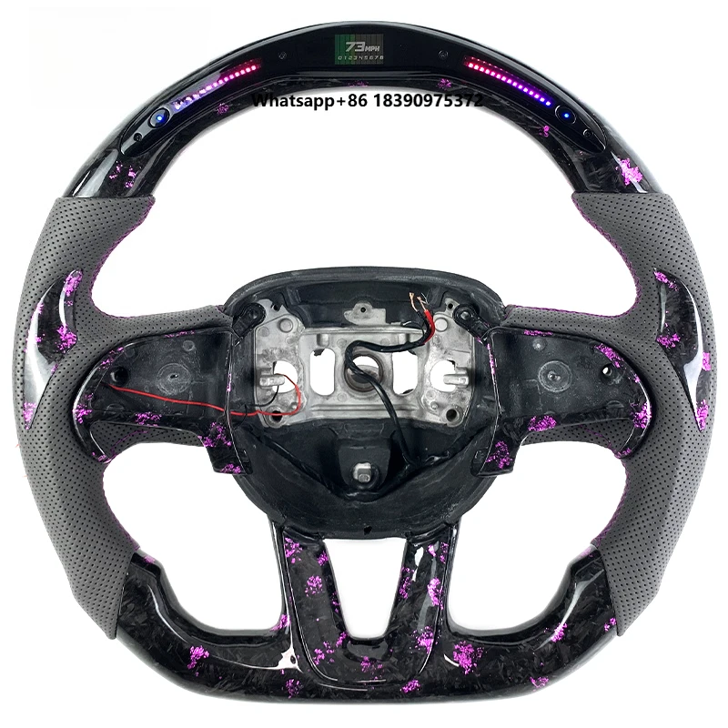 Customized LED RPM Forged Carbon Fiber Steering Wheel for Challenger Charger Hellcat Durango SRT Scat Pack 392 Super Bee
Customized LED RPM Forged Carbon Fiber Steering Wheel for Challenger Charger Hellcat Durango SRT Scat Pack 392 Super Bee