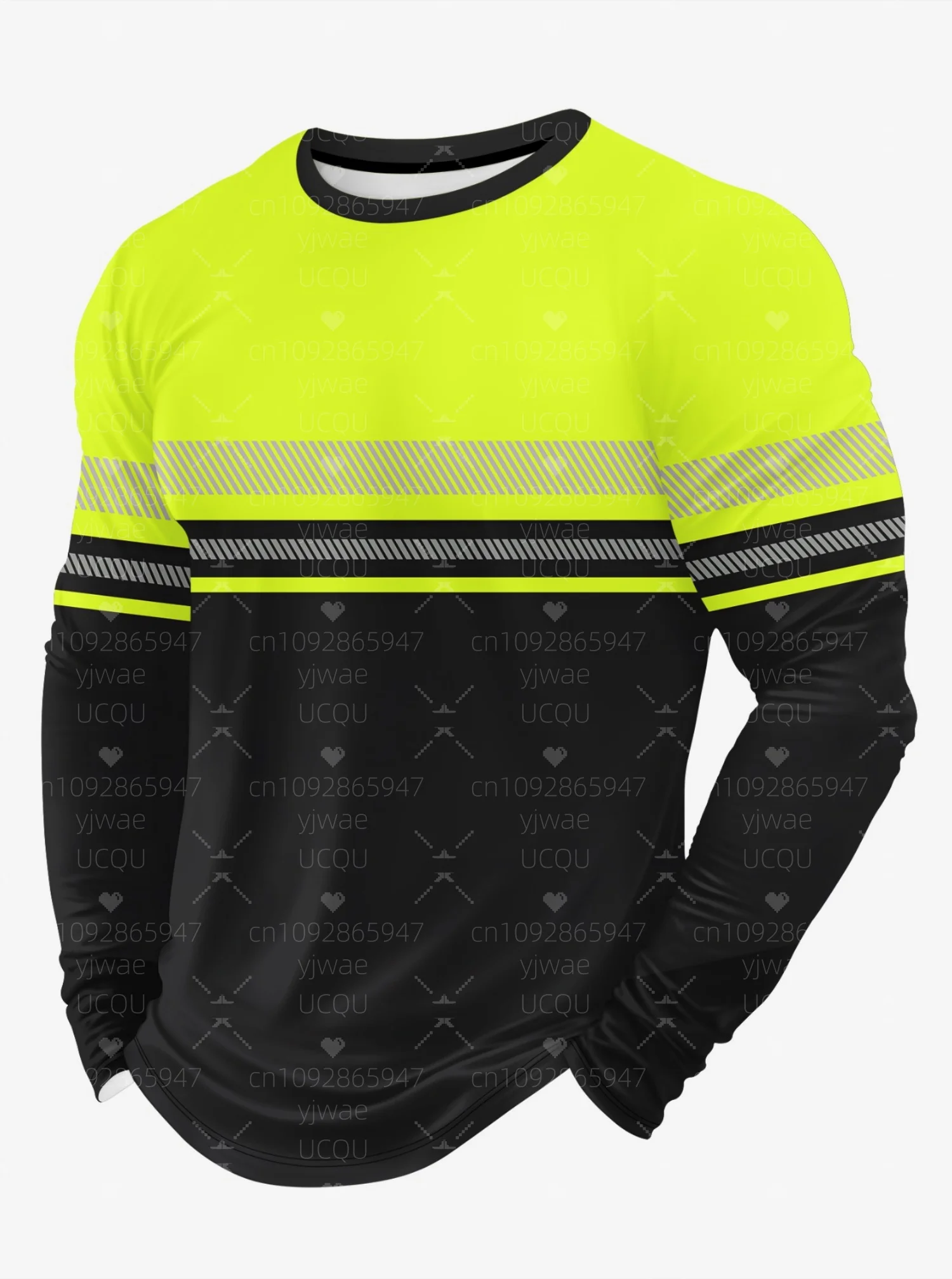 2025 Autumn Men's Long Sleeved T-Shirt Comfortable Casual Sport yellow stripe Printed Round Neck T Shirt For Man Men Clothing
2025 Autumn Men's Long Sleeved T-Shirt Comfortable Casual Sport yellow stripe Printed Round Neck T Shirt For Man Men Clothing