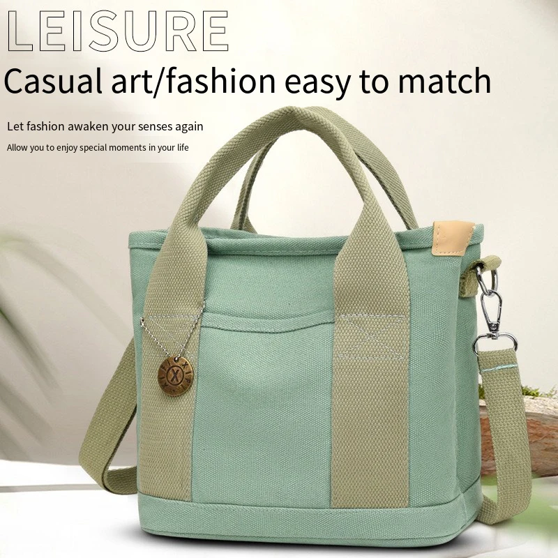 1 Piece Canvas Layer Bag, Women's Shoulder Crossbody Bag, Multi-Pocket Handbag, Water Cup Slot Lunch Box Bag
1 Piece Canvas Layer Bag, Women's Shoulder Crossbody Bag, Multi-Pocket Handbag, Water Cup Slot Lunch Box Bag