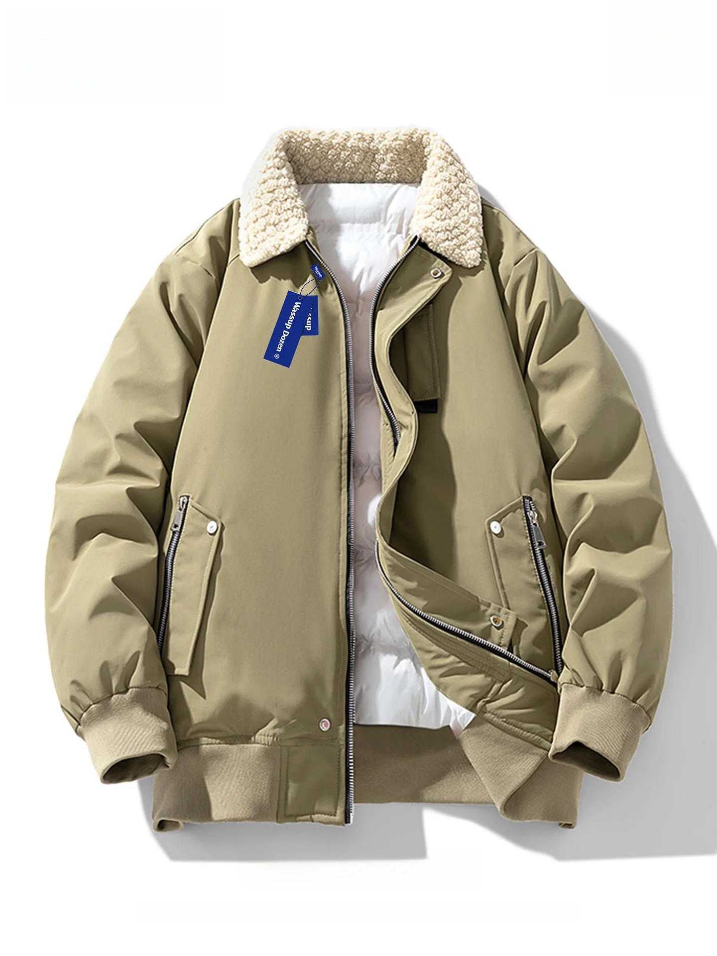 Мужская хлопковая куртка Wassup Dozen: свободный крой, повседневная, теплая, с воротником, осень-зима, новинка, с полиэстеровым наполнителем, длинный рукав, на молнии
Мужская хлопковая куртка Wassup Dozen: свободный крой, повседневная, теплая, с воротником, осень-зима, новинка, с полиэстеровым наполнителем, длинный рукав, на молнии