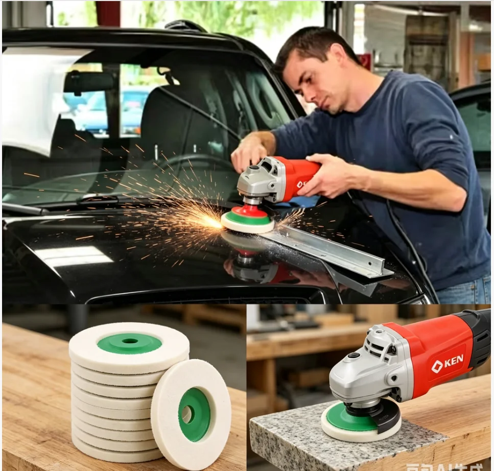 SIFANG Wool Polishing Wheel Buffing Pads Angle Grinder Wheel Felt Polishing Pad Disc Accessories For Metal Marble Glass Ceramics
SIFANG Wool Polishing Wheel Buffing Pads Angle Grinder Wheel Felt Polishing Pad Disc Accessories For Metal Marble Glass Ceramics