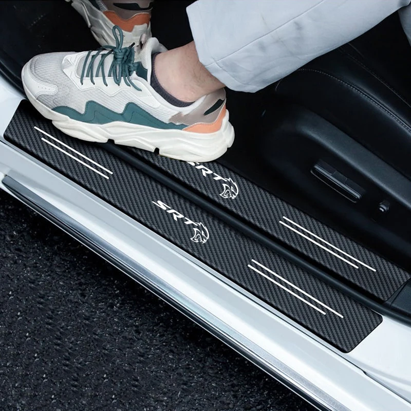 Carbon Fiber Car Door Sill Stickers For Dodge SRT Journey Charger Challenger Caliber Nitro Durango Avenger Dart Decals
Carbon Fiber Car Door Sill Stickers For Dodge SRT Journey Charger Challenger Caliber Nitro Durango Avenger Dart Decals