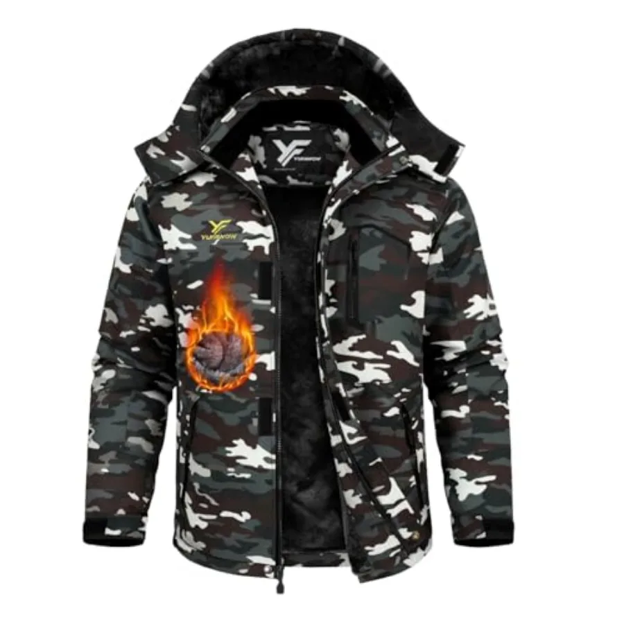 Men's Ski Jacket Waterproof Warm Snowboard Jacket Insulated Winter Coat for Outdoor Cold Weather Sports Work
Men's Ski Jacket Waterproof Warm Snowboard Jacket Insulated Winter Coat for Outdoor Cold Weather Sports Work