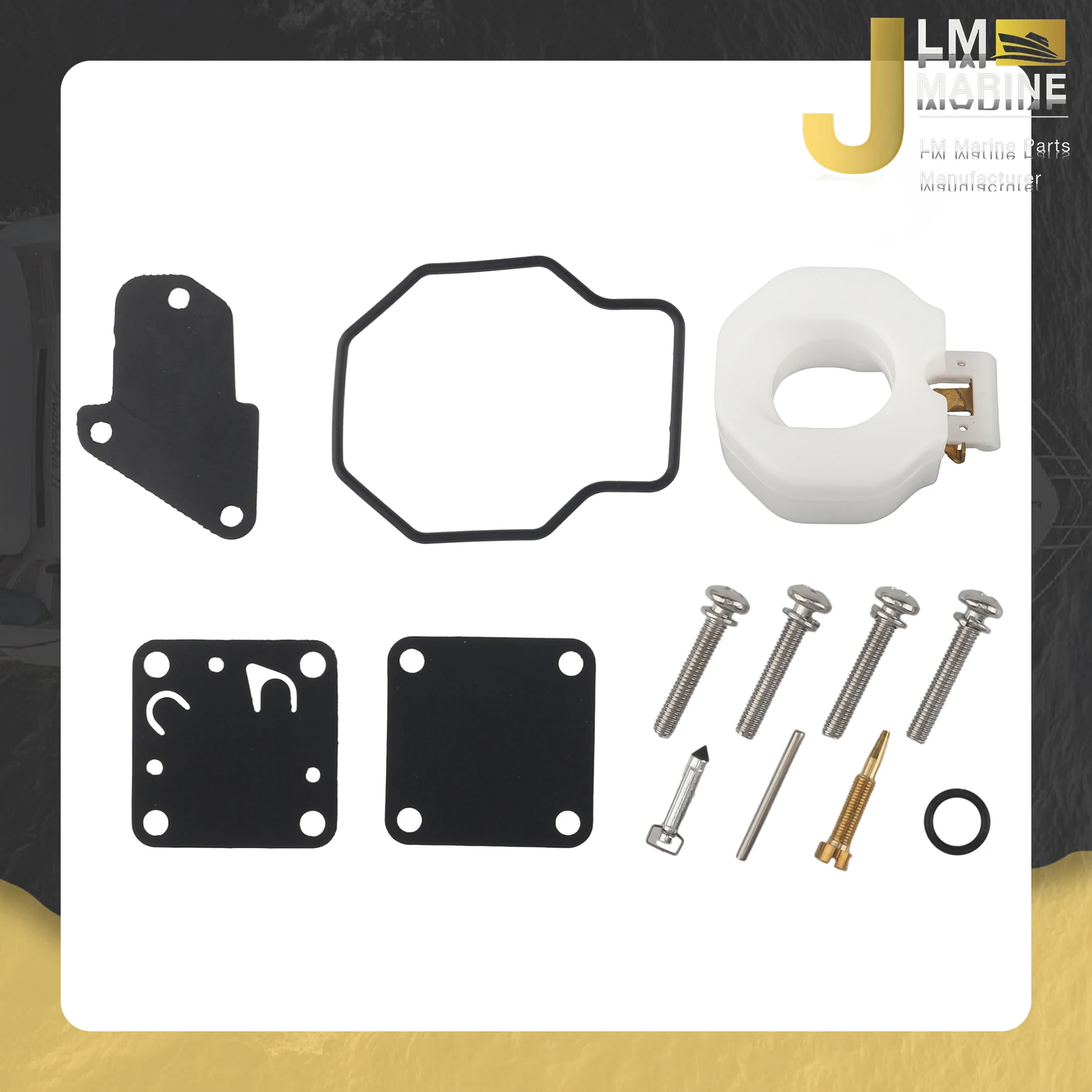 JLM 6E3-W0093-00 for Yamaha 4HP 5HP 4M 5M Marine 4A 5C 1986 -1994 Outboard Carburetor Repair Kit with Float 6E3-W0093-02
JLM 6E3-W0093-00 for Yamaha 4HP 5HP 4M 5M Marine 4A 5C 1986 -1994 Outboard Carburetor Repair Kit with Float 6E3-W0093-02