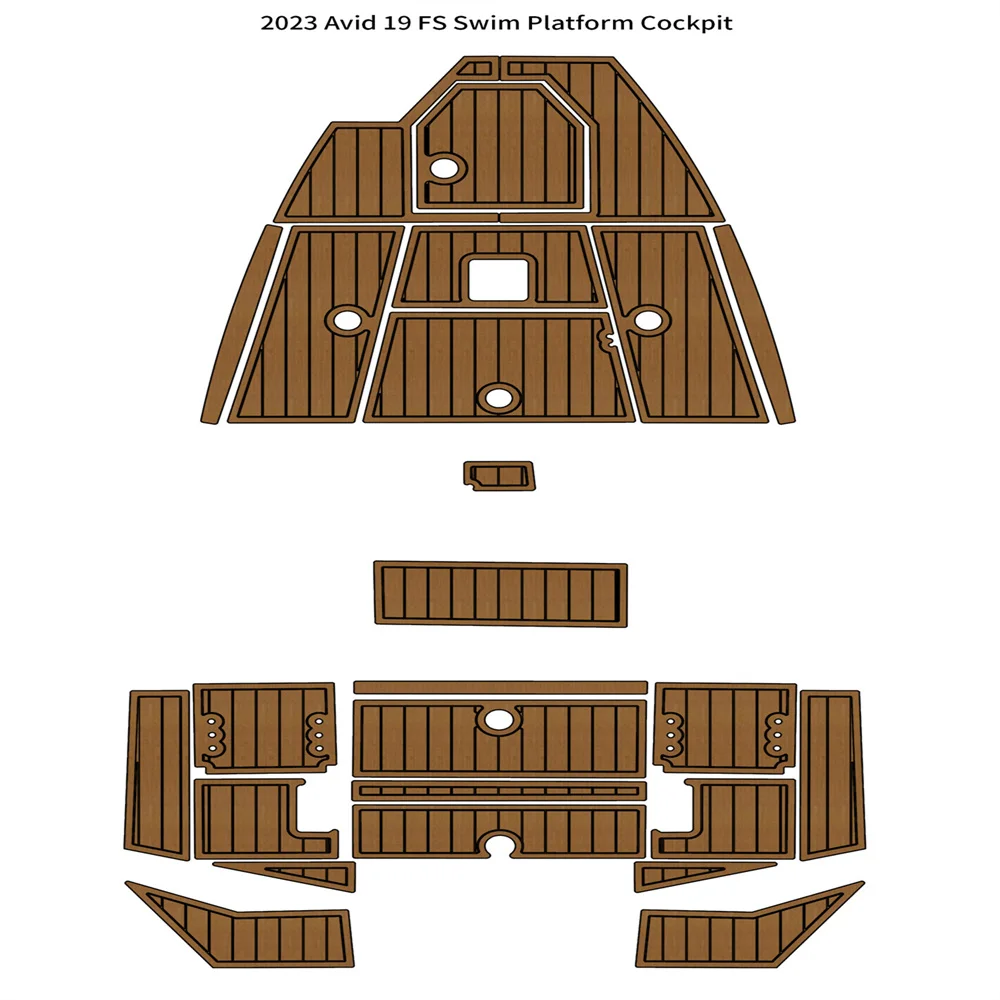2023 Avid 19 FS Swim Platform Cockpit Pad Boat EVA Foam Faux Teak Deck Floor Mat
2023 Avid 19 FS Swim Platform Cockpit Pad Boat EVA Foam Faux Teak Deck Floor Mat