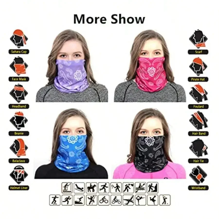 Multifunctional Neck Gaiter Headband Face Mask Bandana For Adults
Multifunctional Neck Gaiter Headband Face Mask Bandana For Adults