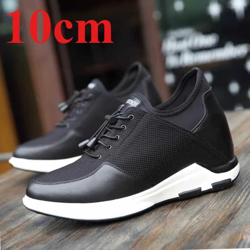 Мужские повседневные кроссовки на танкетке 10 см, кожаные, сетчатые, дышащие, удобные, спортивные, невидимые, увеличивающие рост
Мужские повседневные кроссовки на танкетке 10 см, кожаные, сетчатые, дышащие, удобные, спортивные, невидимые, увеличивающие рост