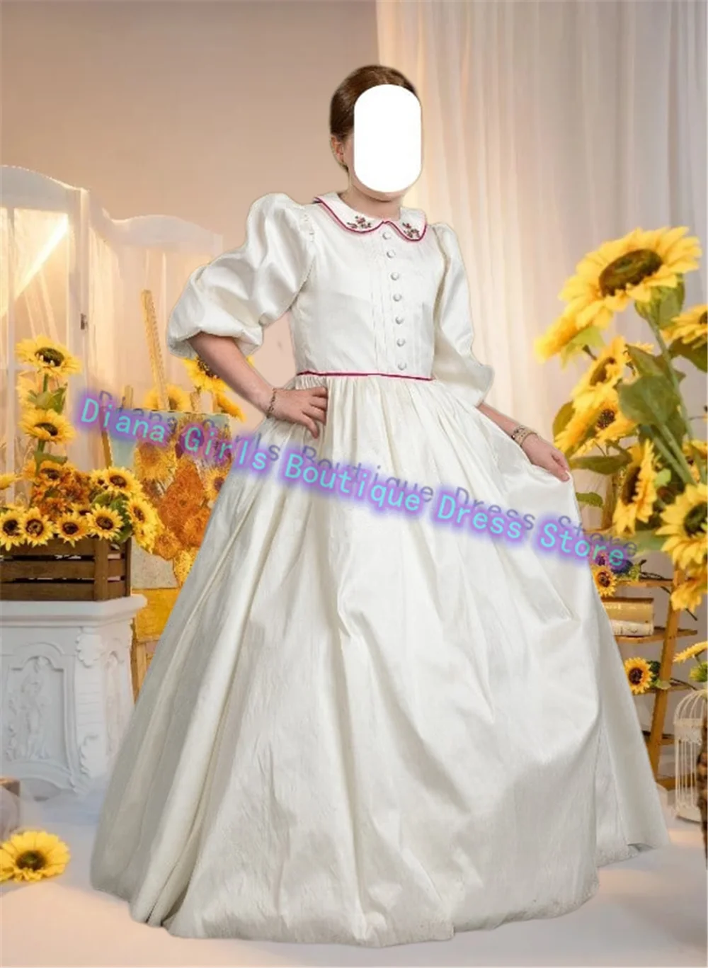 Elegant Ivory First Communion Gown Satin Fluffy Flower Girl Dress For Wedding Ball Dress Kids Birthday Party Evening Gowns
Elegant Ivory First Communion Gown Satin Fluffy Flower Girl Dress For Wedding Ball Dress Kids Birthday Party Evening Gowns