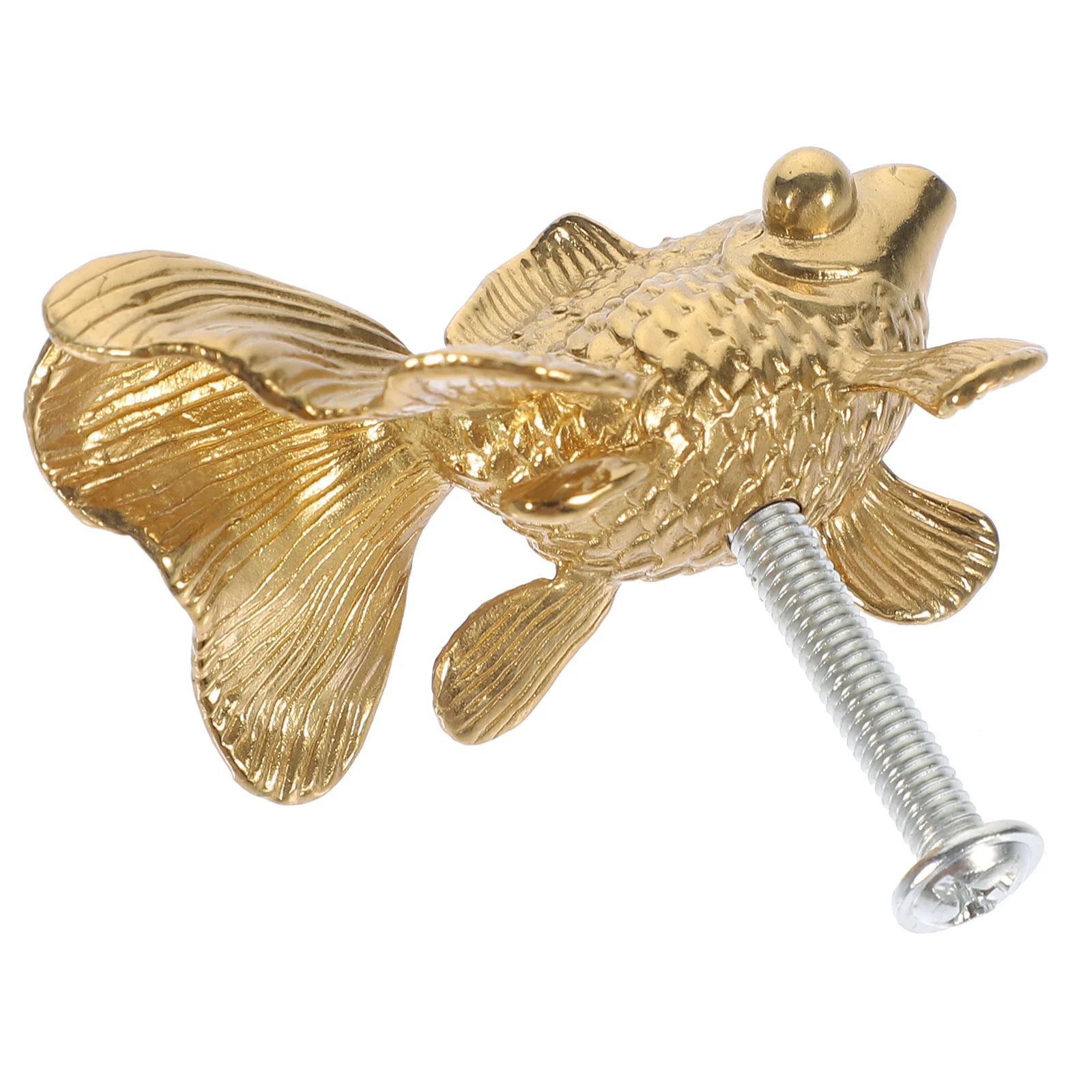 Goldfish Brass Cabinet Pull Decorative Metal Knob for Drawer Dresser Cupboard Furniture Handles Animal Drawer Knobs
Goldfish Brass Cabinet Pull Decorative Metal Knob for Drawer Dresser Cupboard Furniture Handles Animal Drawer Knobs