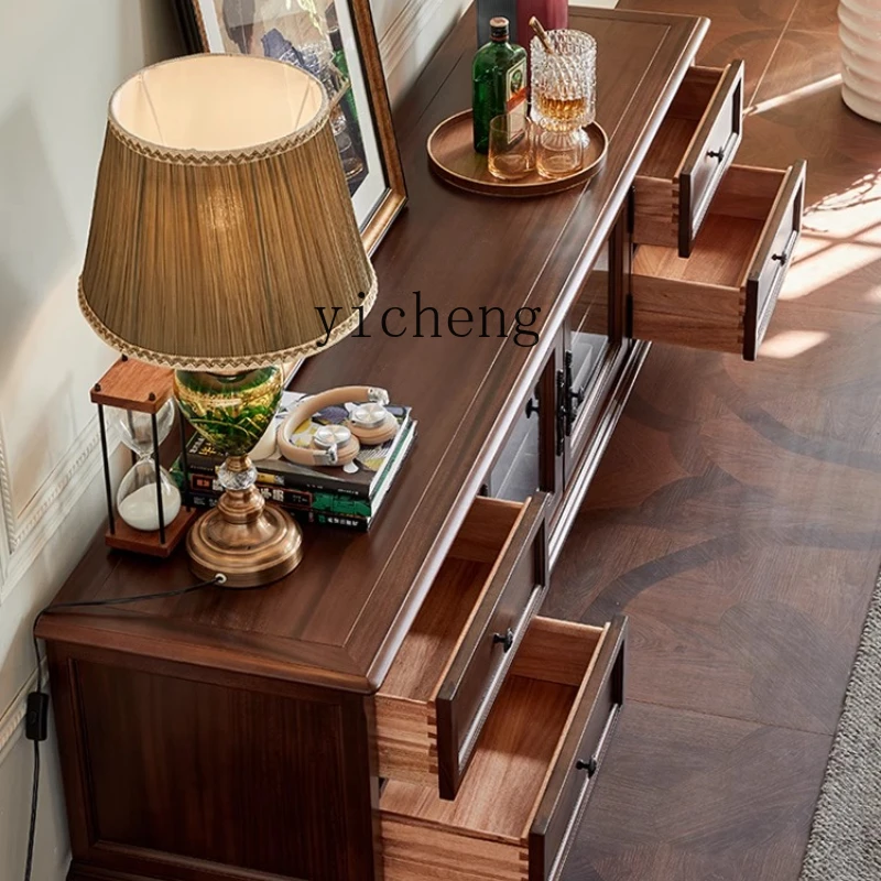 TQQ rural walnut all solid wood 2 meters floor cabinet 1.8m living room TV cabinet 2.2m
TQQ rural walnut all solid wood 2 meters floor cabinet 1.8m living room TV cabinet 2.2m