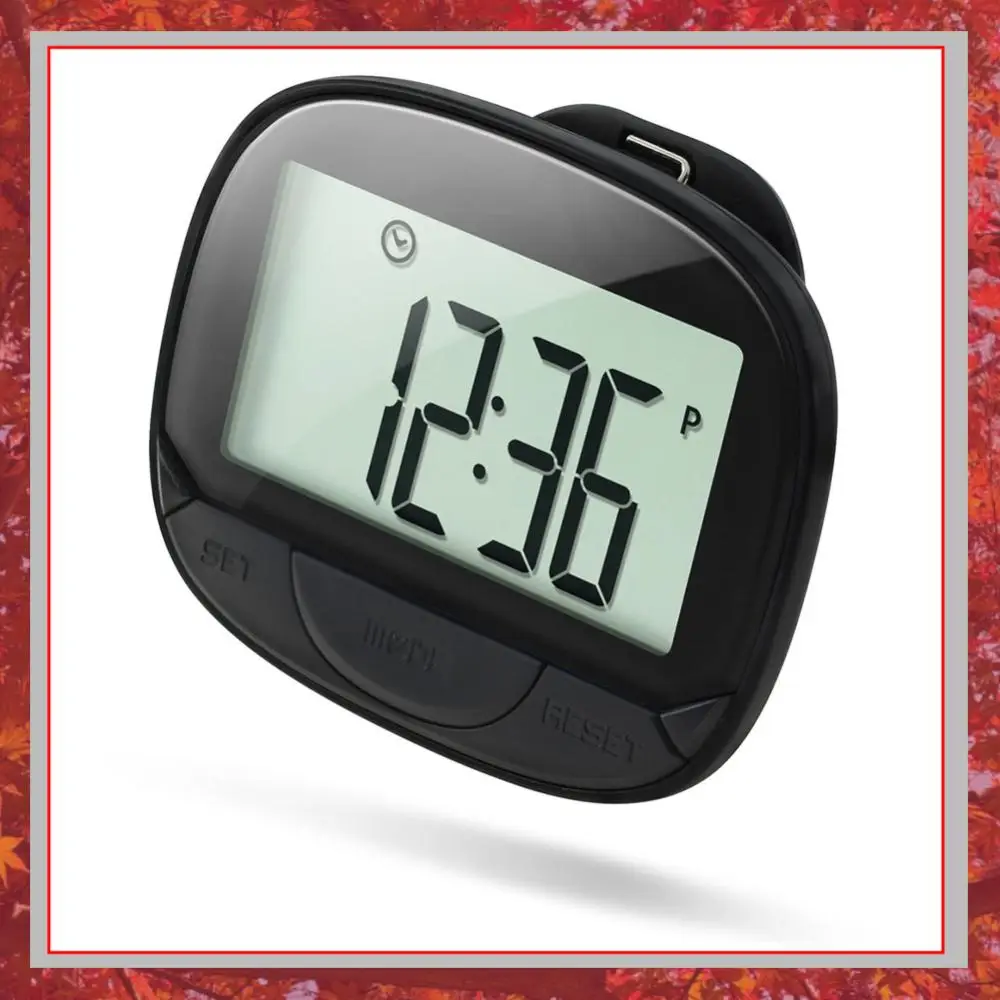 Clip-On Pedometer Electronic Pedometer Digital Display Calorie Pedometer Large Screen Multifunctional for Adults Seniors Dog
Clip-On Pedometer Electronic Pedometer Digital Display Calorie Pedometer Large Screen Multifunctional for Adults Seniors Dog