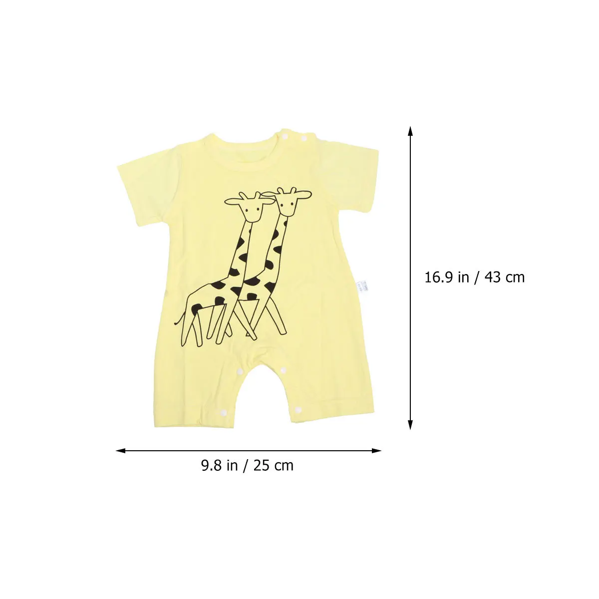 Infant Baby Summer Clothes Yellow Giraffe Romper Soft Cotton Sleeveless Romper Breathable Baby Cartoon Jumpsuit Size 59
Infant Baby Summer Clothes Yellow Giraffe Romper Soft Cotton Sleeveless Romper Breathable Baby Cartoon Jumpsuit Size 59
