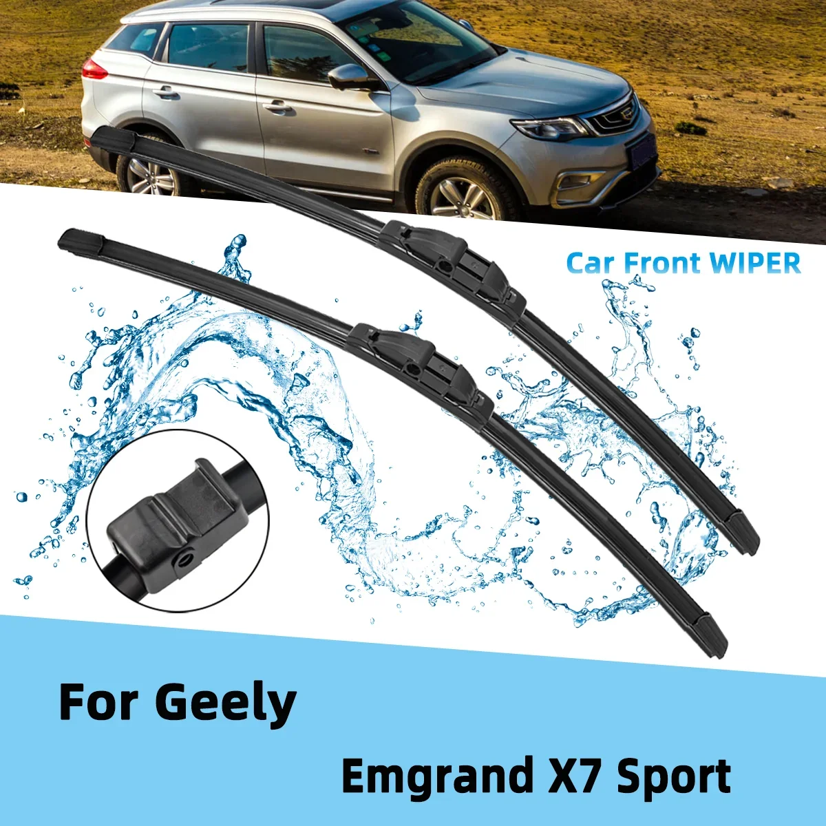 Front Wiper Accessorie Double Rubber Car Wipers for Geely Emgrand X7 Sport 2016-2017 Wipers Brushes New Upgraded 2017 2016
Front Wiper Accessorie Double Rubber Car Wipers for Geely Emgrand X7 Sport 2016-2017 Wipers Brushes New Upgraded 2017 2016