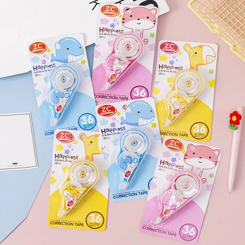 30 pcs/lot Cartoon Cat Giraffe Animal Correction Tape Cute Tapes Promotional Stationery gift School Office Supplies
30 pcs/lot Cartoon Cat Giraffe Animal Correction Tape Cute Tapes Promotional Stationery gift School Office Supplies