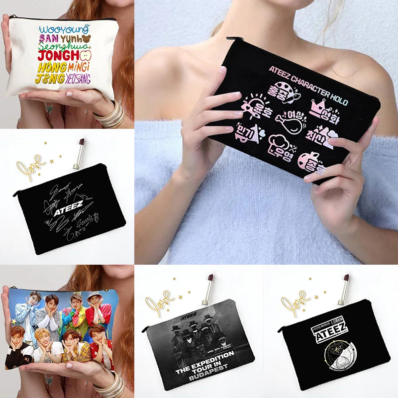 ATEEZ Women Cosmetic Bag KPOP fans MakeUp Case Beauty Toiletries Travel Organizer Wash Storage Pouch Pencil Case
ATEEZ Women Cosmetic Bag KPOP fans MakeUp Case Beauty Toiletries Travel Organizer Wash Storage Pouch Pencil Case