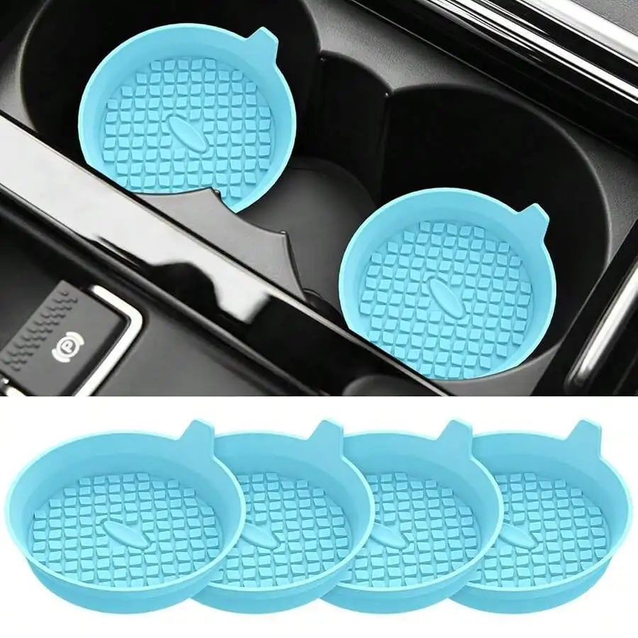 Car Cup Holder Coasters 4 Pack Silicone Non-Slip Mats Universal Automotive Interior Accessories Teal Blue
Car Cup Holder Coasters 4 Pack Silicone Non-Slip Mats Universal Automotive Interior Accessories Teal Blue
