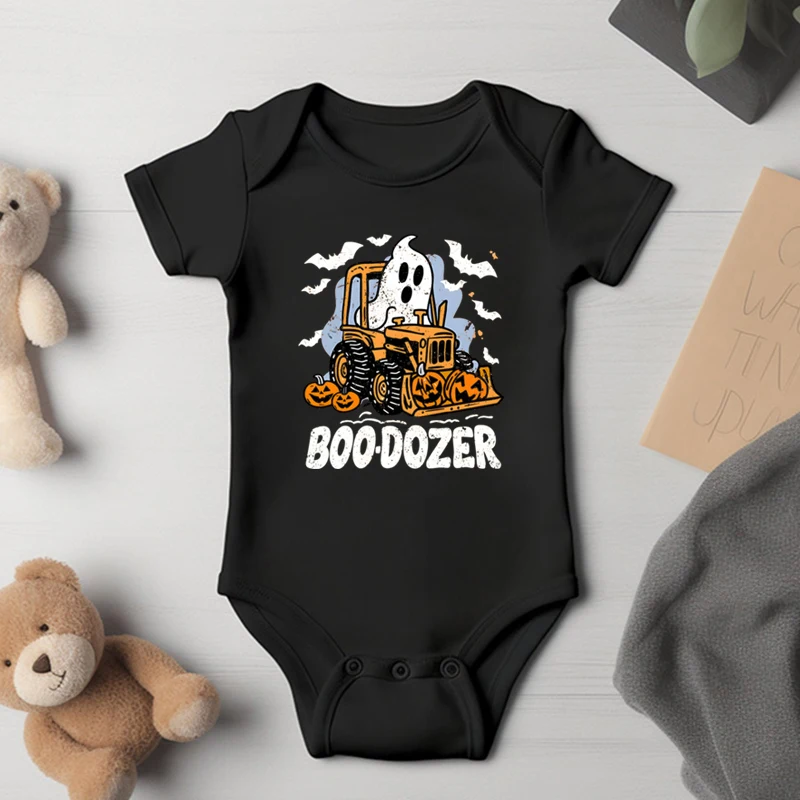 Funny Halloween Construction Newborn Bodysuits Boo-dozer Toddler Graphic Clothing Cute Bulldozer Halloween Romper for Boys
Funny Halloween Construction Newborn Bodysuits Boo-dozer Toddler Graphic Clothing Cute Bulldozer Halloween Romper for Boys