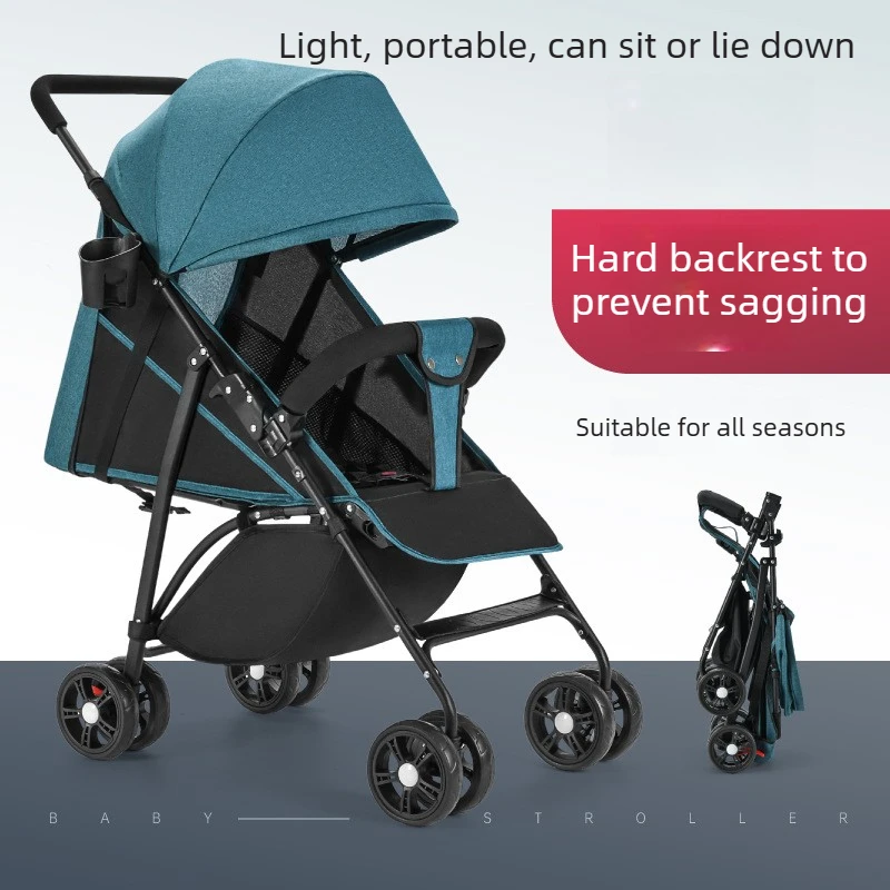 Ultra Lightweight Baby Stroller Foldable Portable Pushchair with Hard Back Reclining Seat and Four Wheel Smooth Ride
Ultra Lightweight Baby Stroller Foldable Portable Pushchair with Hard Back Reclining Seat and Four Wheel Smooth Ride