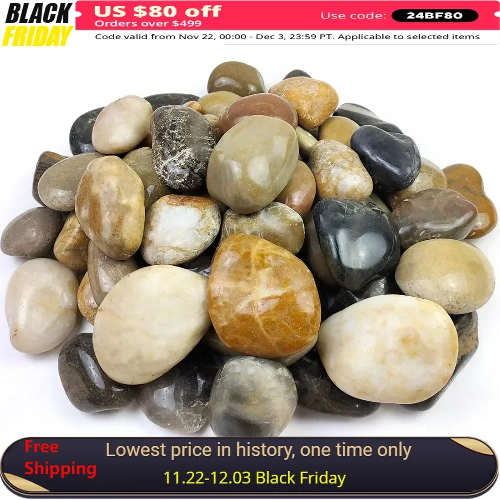 40lbs 3-4" Decorative Pebble for Landscaping, Garden Design, Hand-Picked Smooth Stones, Decorative Pebble
40lbs 3-4" Decorative Pebble for Landscaping, Garden Design, Hand-Picked Smooth Stones, Decorative Pebble