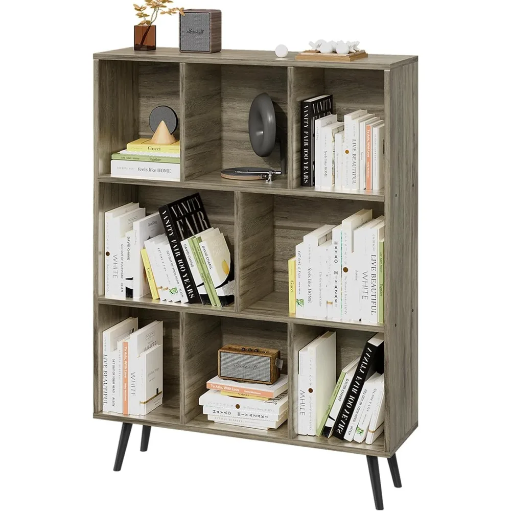8 Cube Shelf, 3-Tier Open Bookshelf with Legs, Floor Standing Office Bookshelf, Wooden Bookcase for Office Furniture, Cubby Stor
8 Cube Shelf, 3-Tier Open Bookshelf with Legs, Floor Standing Office Bookshelf, Wooden Bookcase for Office Furniture, Cubby Stor