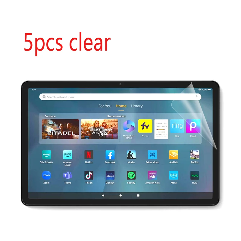 Clear HD Screen Protector Plastic Film For Amazon Kindle Fire Max 11 2023, 5pcs
Clear HD Screen Protector Plastic Film For Amazon Kindle Fire Max 11 2023, 5pcs