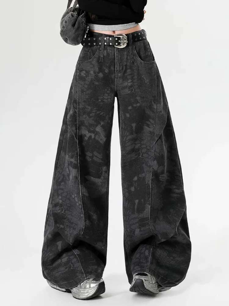 Y2K Wide Leg Jeans Women Black Gray Workwear High Waist Curved Knife Slimming Pants Winter
Y2K Wide Leg Jeans Women Black Gray Workwear High Waist Curved Knife Slimming Pants Winter
