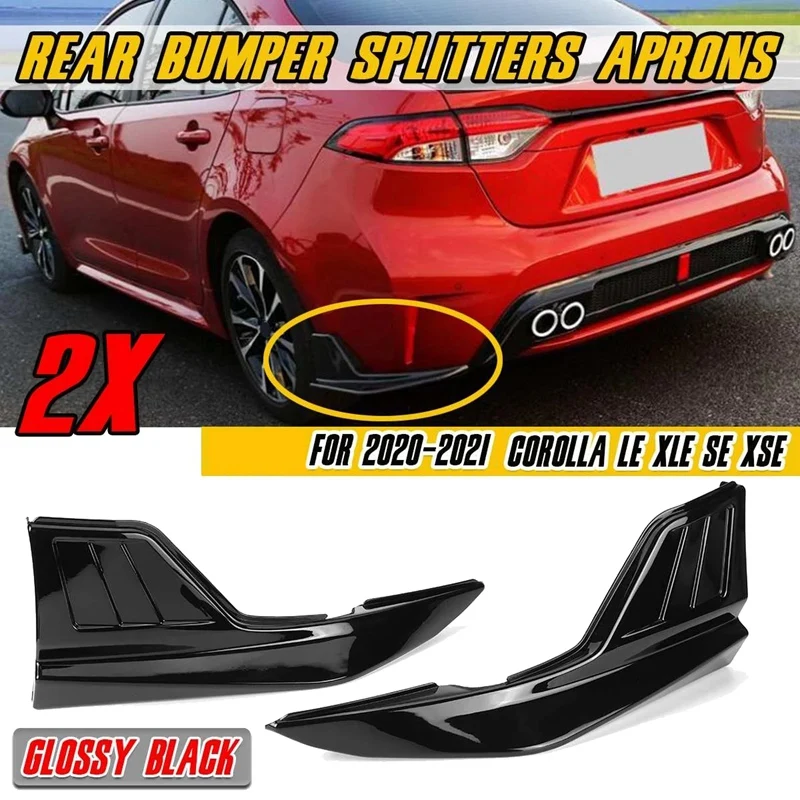 Gloss Black Car Rear Bumper Splitter Guard Protection Cover For Toyota Corolla LE XLE SE XSE 2020 2021
Gloss Black Car Rear Bumper Splitter Guard Protection Cover For Toyota Corolla LE XLE SE XSE 2020 2021