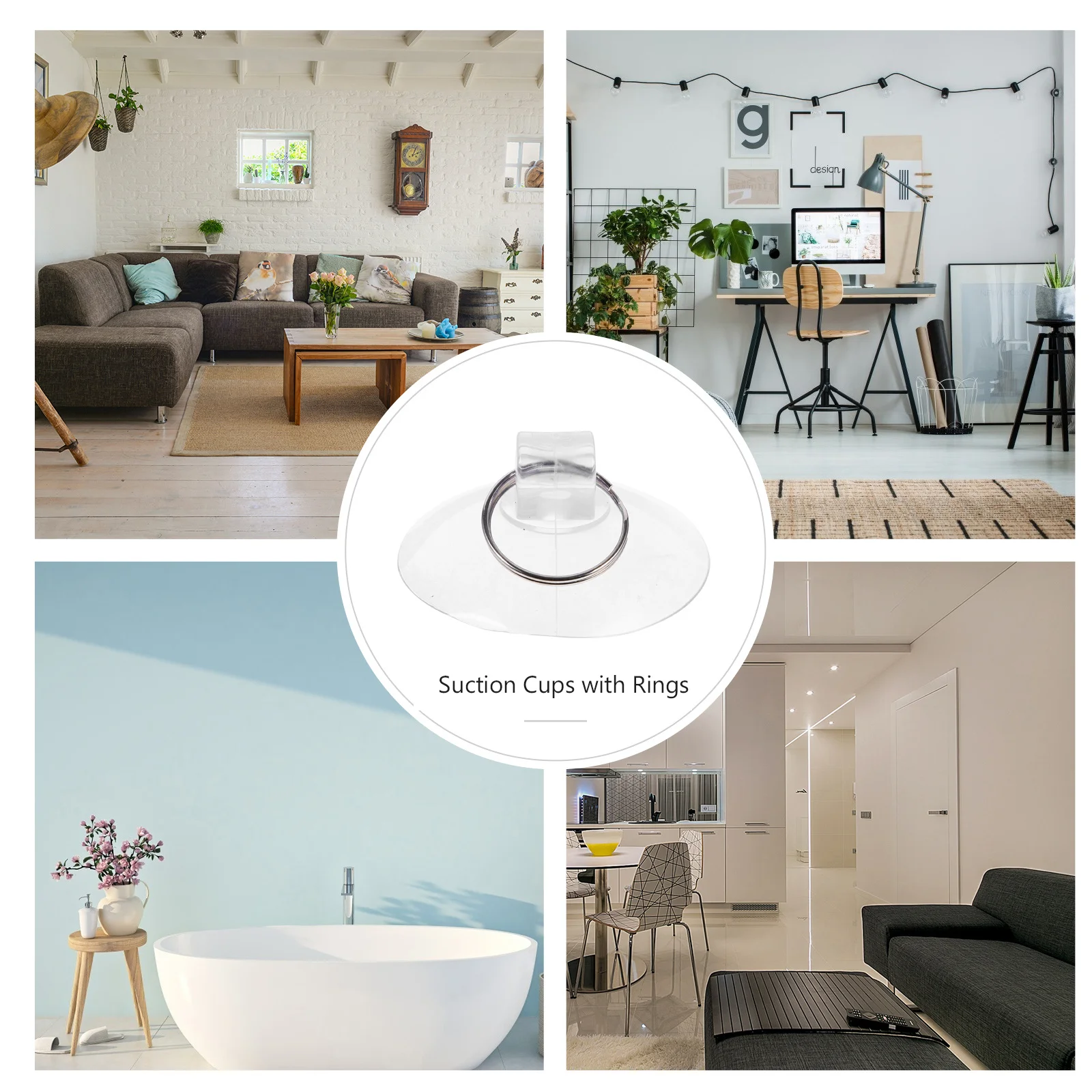 10Pcs Suction Cup Hooks Clear PVC Suction Pad Strong Traceless Holder Removable Reusable for Glass Window Bathroom Kitchen Wall
10Pcs Suction Cup Hooks Clear PVC Suction Pad Strong Traceless Holder Removable Reusable for Glass Window Bathroom Kitchen Wall