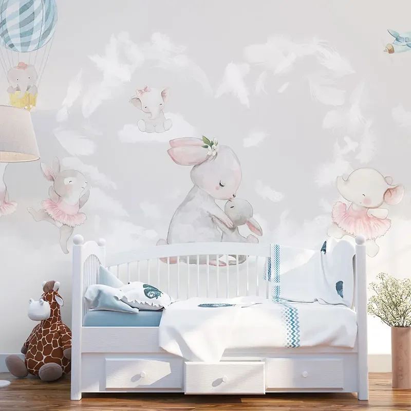 custom cartoon wallpaper for Children's room 3D wall paper background wall bunny cute kindergarten mural wall covering
custom cartoon wallpaper for Children's room 3D wall paper background wall bunny cute kindergarten mural wall covering