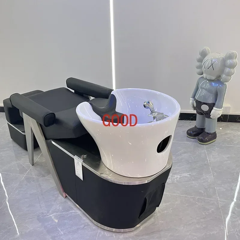 High-end ceramic basin shampoo bed barber shop special hair special
High-end ceramic basin shampoo bed barber shop special hair special