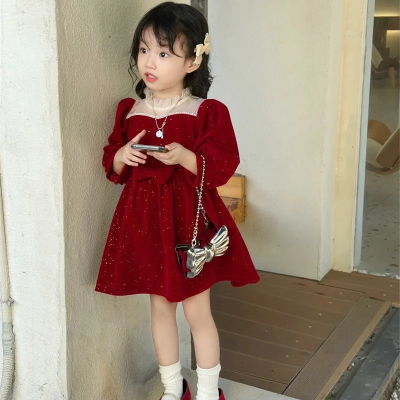 Winter Baby Girl Christmas Red Warm Fleece Lining Zip Back Dresses with Sequin Work Children Sweet Thick Skirt Kids Outfit 2-8Yr
Winter Baby Girl Christmas Red Warm Fleece Lining Zip Back Dresses with Sequin Work Children Sweet Thick Skirt Kids Outfit 2-8Yr