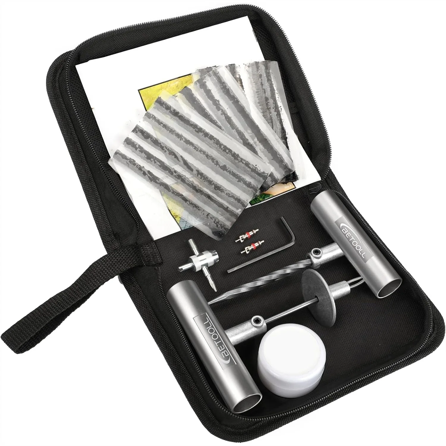Tire Repair Kit, 24 Pcs Professional Heavy Duty Universal Emergency Flat Tire Fix for Car Motorcycle Truck ATV
Tire Repair Kit, 24 Pcs Professional Heavy Duty Universal Emergency Flat Tire Fix for Car Motorcycle Truck ATV