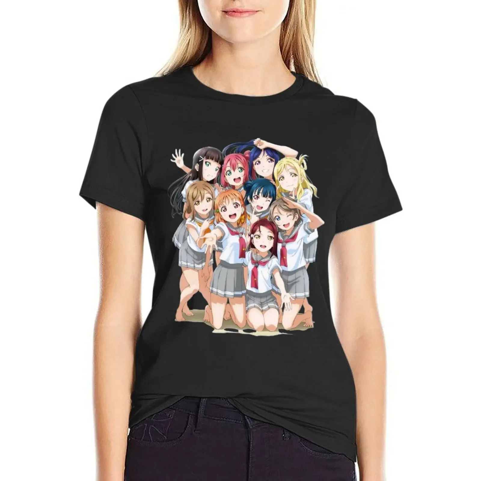 Aqours Love Live Sunshine T-Shirt Blouse customs design your own animal print shirt for girls Women t shirt
Aqours Love Live Sunshine T-Shirt Blouse customs design your own animal print shirt for girls Women t shirt