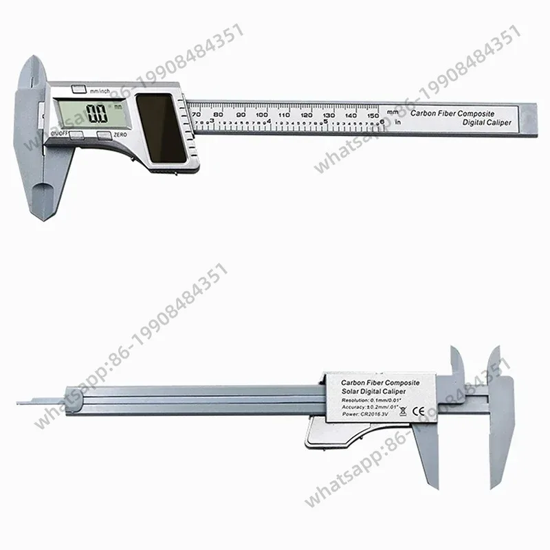 Цифровой штангенциркуль LCD 0-150 мм, пластиковый, на солнечной батарее, 6-дюймовый электронный измеритель глубины, микрометр, линейка-измеритель
Цифровой штангенциркуль LCD 0-150 мм, пластиковый, на солнечной батарее, 6-дюймовый электронный измеритель глубины, микрометр, линейка-измеритель