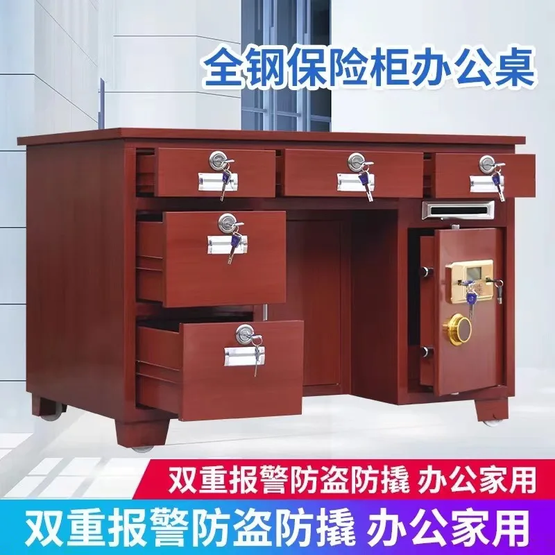 All-steel safe, office integrated table, household anti-theft computer desk with drawers, coin-operated market cashier boss
All-steel safe, office integrated table, household anti-theft computer desk with drawers, coin-operated market cashier boss