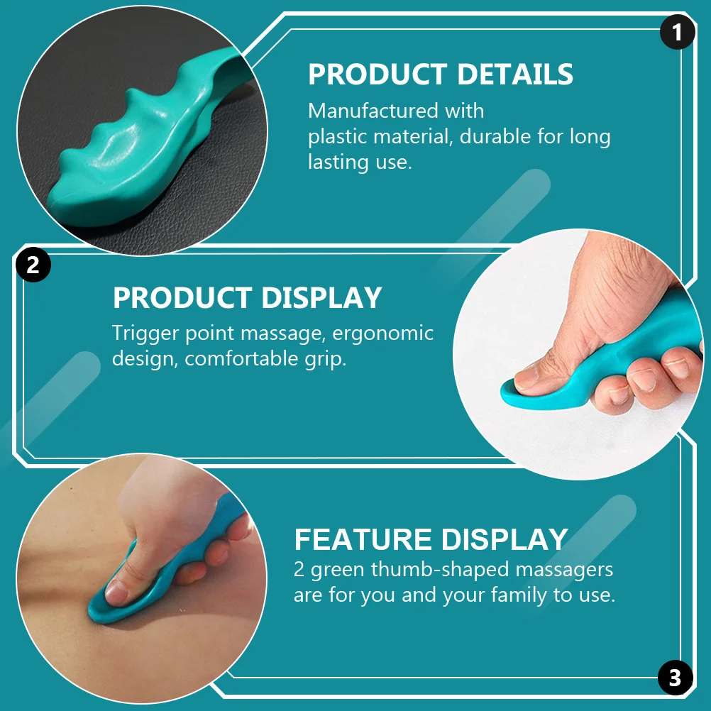 Mini Massager Tool Creative Thumb Type Massagers Supplies Plastic Point Durable 
Mini Massager Tool Creative Thumb Type Massagers Supplies Plastic Point Durable
