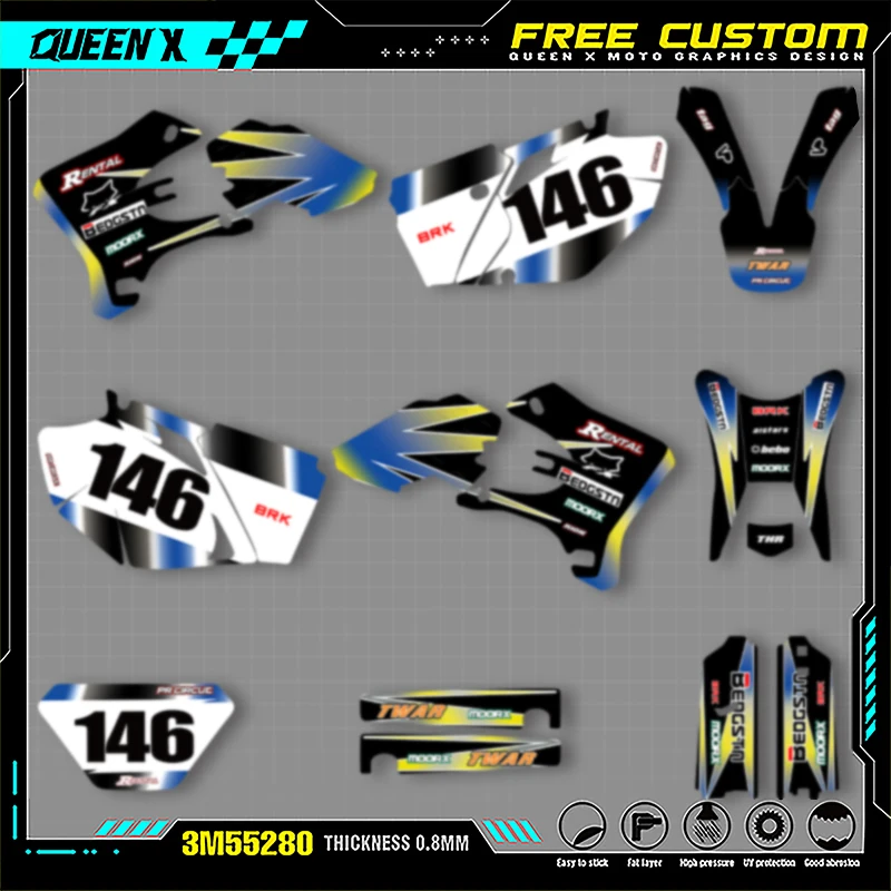Мотоциклетные графические наклейки QUEEN X MOTO для YAMAHA WRF250 450 2003 2004 2005 2006, наклейки на мотоцикл 007
Мотоциклетные графические наклейки QUEEN X MOTO для YAMAHA WRF250 450 2003 2004 2005 2006, наклейки на мотоцикл 007