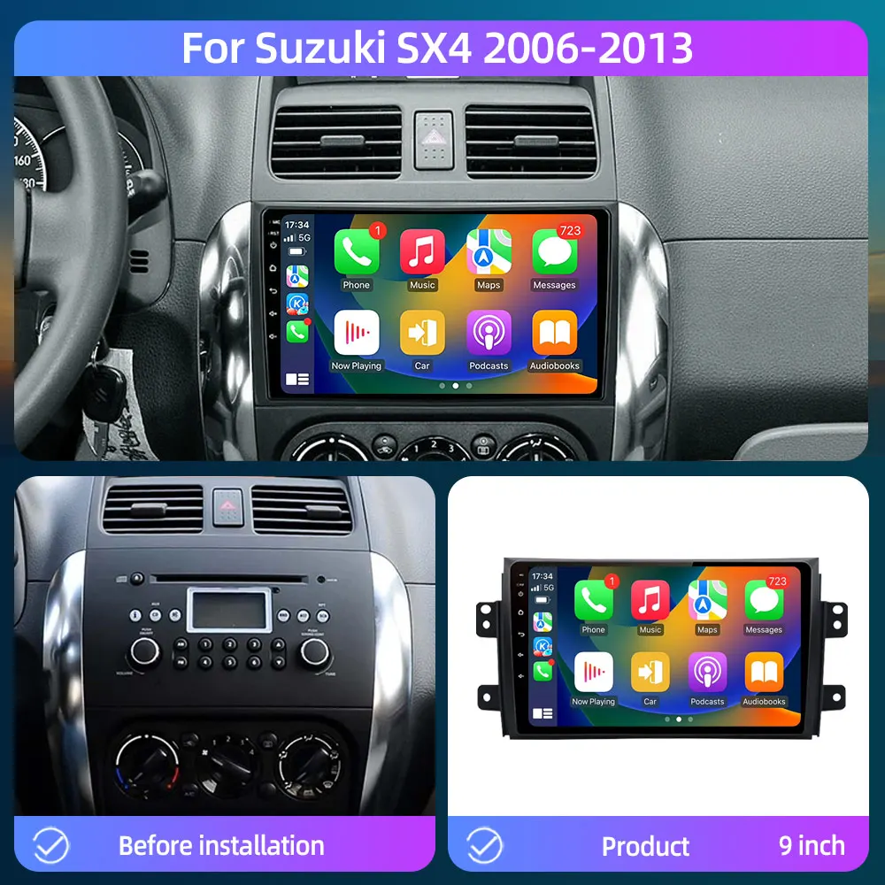 2 DIN Car Android 12 Car Radio multimedia video Player For Suzuki SX4 2006-2013 Bluetooth 2 din Carplay Auto Navigation GPS DSP
2 DIN Car Android 12 Car Radio multimedia video Player For Suzuki SX4 2006-2013 Bluetooth 2 din Carplay Auto Navigation GPS DSP