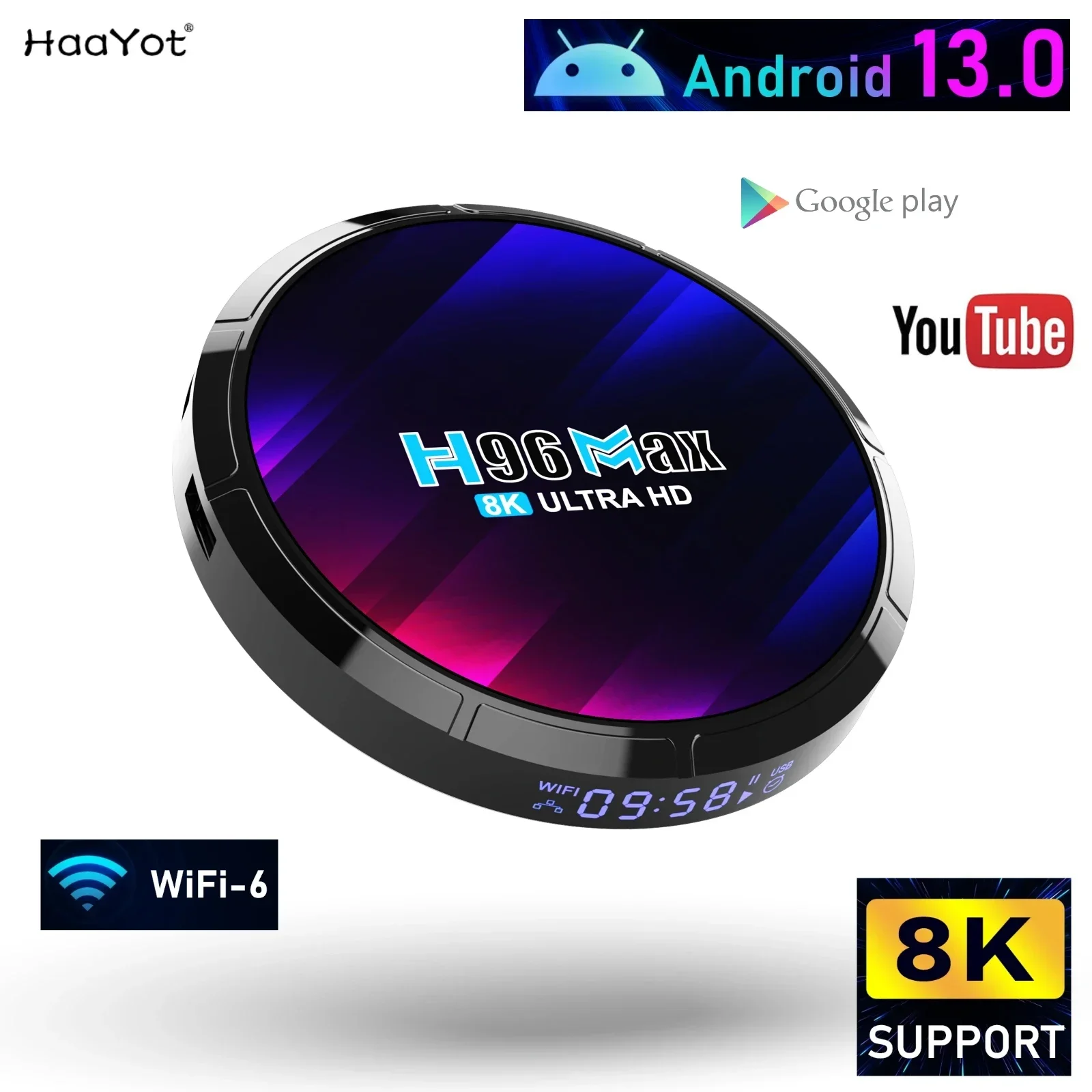 Новая ТВ-приставка Android 13 8K WIFI 6 RK3528 Четырехъядерный процессор 2,4G и 5G 1080P Медиаплеер Голосовой помощник Smart Tvbox Android
Новая ТВ-приставка Android 13 8K WIFI 6 RK3528 Четырехъядерный процессор 2,4G и 5G 1080P Медиаплеер Голосовой помощник Smart Tvbox Android