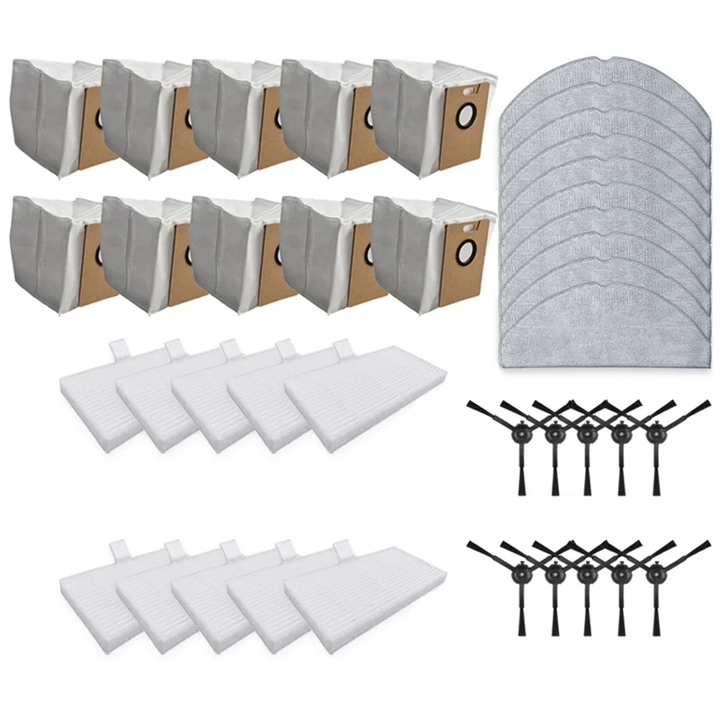 A61I Replacement Hepa Filter Side Brush Mop Cloth Dust Bags For TP-Link Tapo RV30 Max Plus/RV20 Max Plus/RV30 Max/RV20 Max Parts
A61I Replacement Hepa Filter Side Brush Mop Cloth Dust Bags For TP-Link Tapo RV30 Max Plus/RV20 Max Plus/RV30 Max/RV20 Max Parts