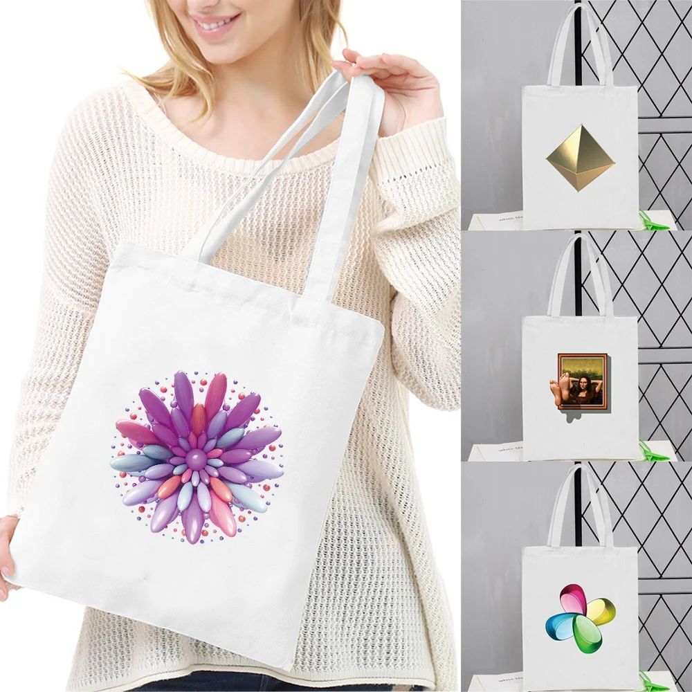 Women Shoulder Bags Casual Canvas Supermarket Organizer Tote 3D Series Print Reusable Shopping Handbags for Girls Foldable
Women Shoulder Bags Casual Canvas Supermarket Organizer Tote 3D Series Print Reusable Shopping Handbags for Girls Foldable
