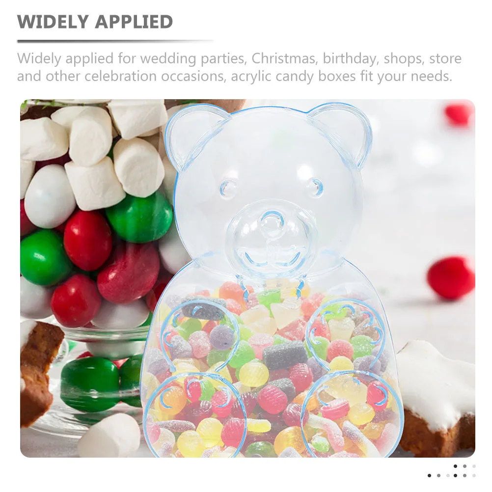 12pcs Candy Box Bear Shaped Party Favor Wedding Favours Newborn Gift Packaging Boxes Transparent Acrylic Storage Sweets
12pcs Candy Box Bear Shaped Party Favor Wedding Favours Newborn Gift Packaging Boxes Transparent Acrylic Storage Sweets